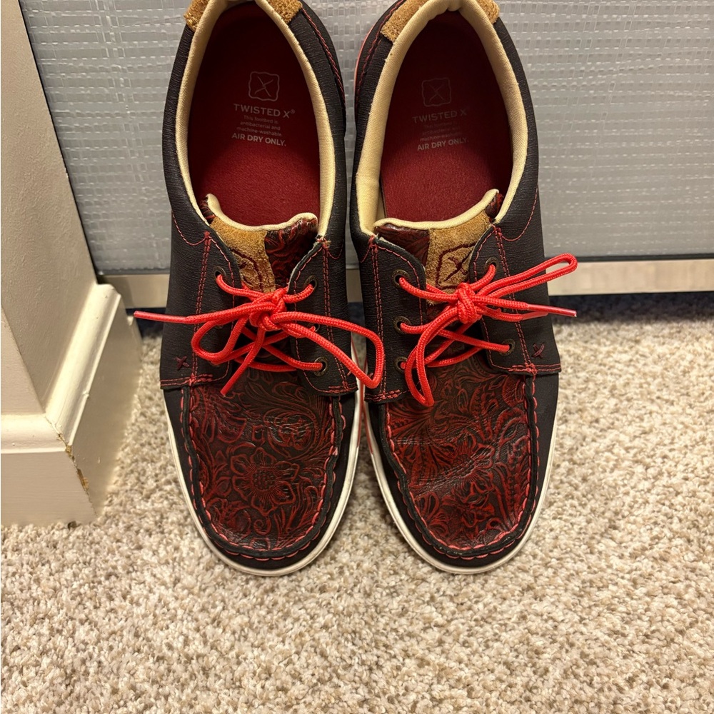 Twisted X Women’s Red and Brown Shoes